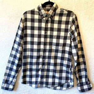 HUGO BOSS Orange Label Mens S Casual Shirt Long Sleeve Check Plaid Tartan Cotton